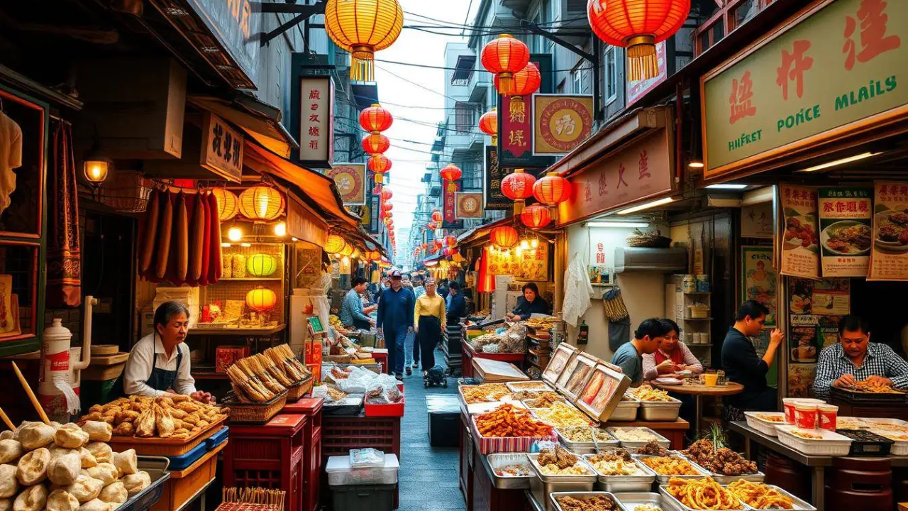 chinatown hawker leftovers consumption